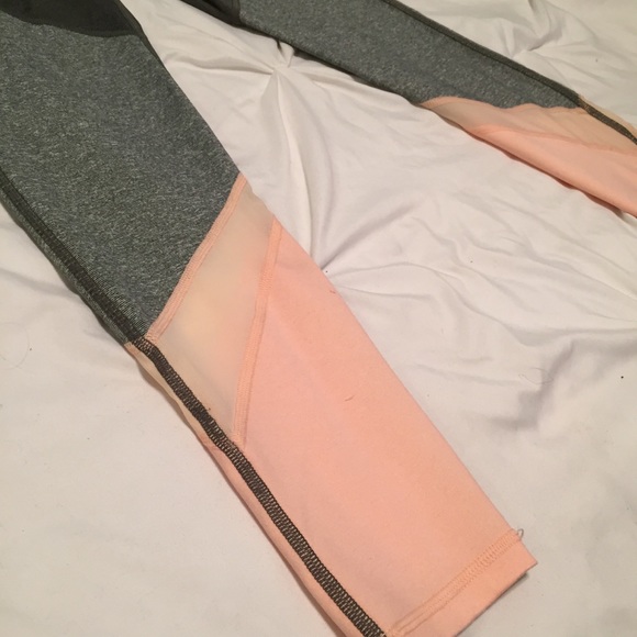 Aerie Tri-colored Leggings w/ Mesh Detail - Picture 2 of 5